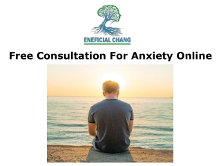 Free Consultation For Anxiety Online