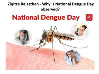 Ziqitza Rajasthan - Why is National Dengue Day observed