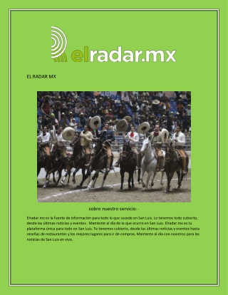 El Pulso De San Luis  Elradar.mx