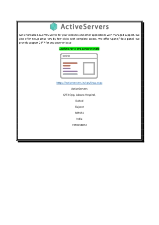 Looking For A VPS Server In India