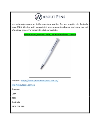 promotional pens australia | promotionalpens.com.au