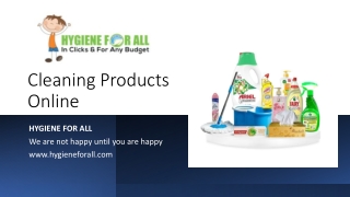 Cleaning Products Online​