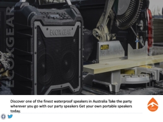 Party Speakers And Waterproof Speakers - Ecoxgear