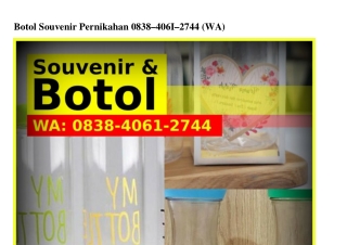 Botol Souvenir Pernikahan O838·ᏎOᏮI·2ᜪᏎᏎ[WA]