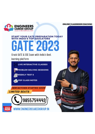 Top GATE Coaching In Chandigarh Engineers Career Group