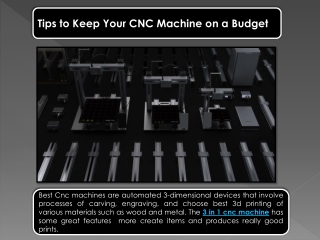 Tips to Keep Your CNC Machine on a Budget