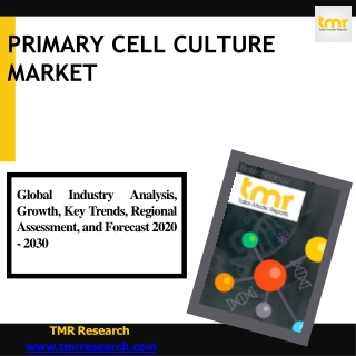 Primary Cell Culture Market | Scope , Trend, Size , Share and Analysis