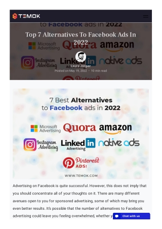 Top 7 Alternatives To Facebook Ads In 2022