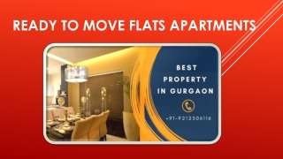 Advice For Buyers Intrested In Ready To Move Property In Gurgaon