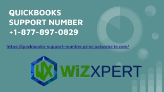 QUICKBOOKS SUPPORT NUMBER   1-877-897-0829