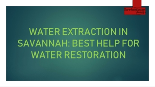Here you will find the best water extraction service.