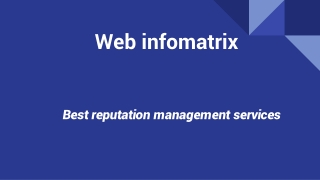 best reputation management services