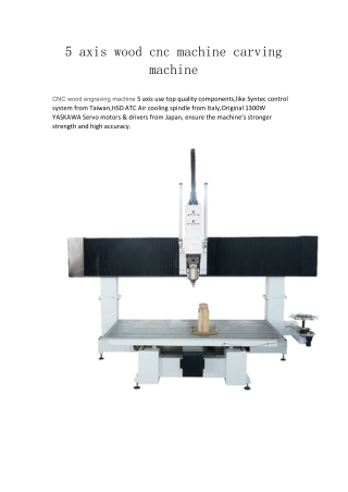 5 axis wood cnc machine carving machine