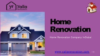 A Professional Home Renovation Company In Dubai