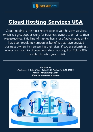 Cloud Hosting Services USA