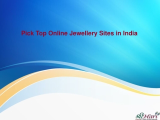 Pick Top Online Jewellery Sites in India