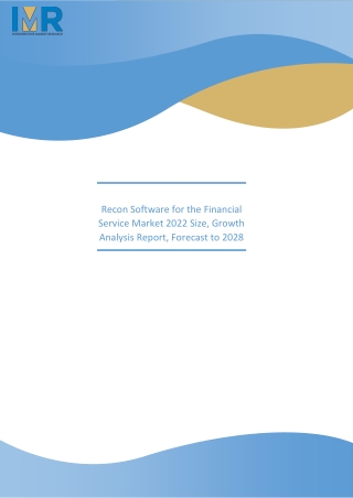 Recon Software for the Financial Service