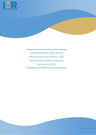 Military Electro Optical and Infrared Systems