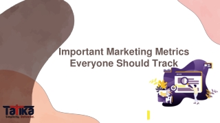 Important Marketing Metrics Everyone Should Track