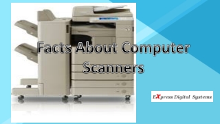 Facts About Computer Scanners