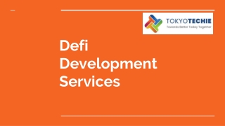 Defi Development Services