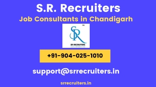 S.R. Recruiters - Chandigarh Placement Services