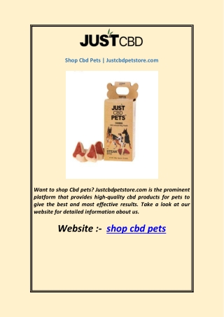 Shop Cbd Pets  Justcbdpetstore.com