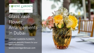 Glass Vase Flower Arrangements in Dubai​
