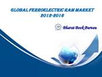 Global Ferroelectric RAM Market 2012-2016