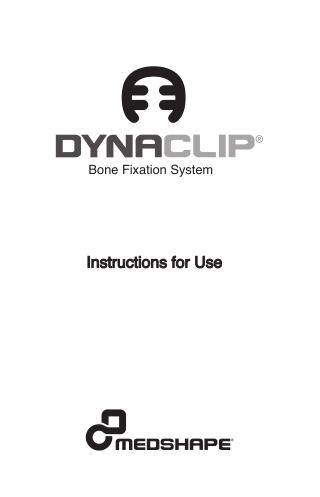 DynaClip Bone Fixation System | DJO Global