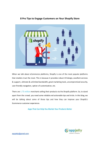 8 Pro Tips to Engage Customers on Your Shopify Store