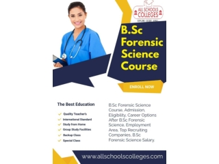B.Sc Forensic Science Course