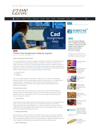 Online Cad Assignment Help by Experts