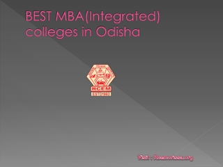 BEST MBA(Integrated) colleges in odisha