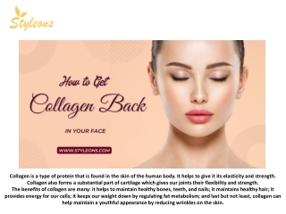 How to Get Collagen Back in Your Face