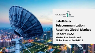Satellite & Telecommunication Resellers Market Strategies And Opportunities