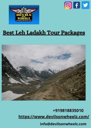 Best Leh Ladakh Tour Packages - Devilsonwheelz