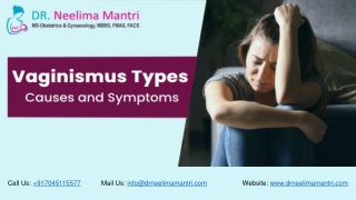 Vaginismus Types Causes and Symptoms | Dr Neelima Mantri