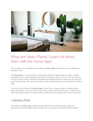 Learn About Home Decor with the Hunar App!