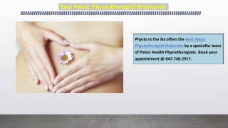 Best Pelvic Physiotherapist Etobicoke