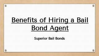 Benefits of Hiring a Bail Bond Agent