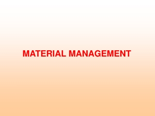 material management