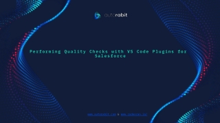 Performing Quality Checks with VS Code Plugins for Salesforce