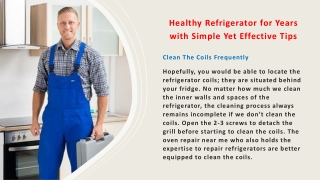Healthy Refrigerator for Years with Simple Yet Effective Tips