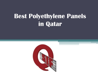 Best Polyethylene Panels in Qatar - www.qatarsteelfactory.com