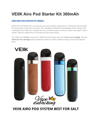 veiik airo pod system dubai