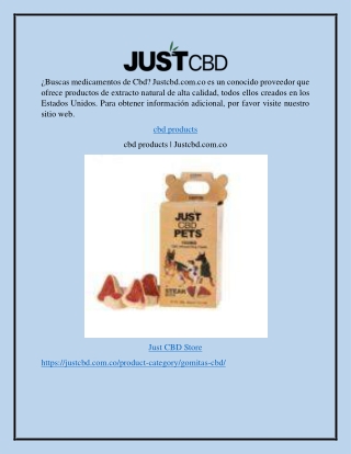 cbd products Justcbd.com.co