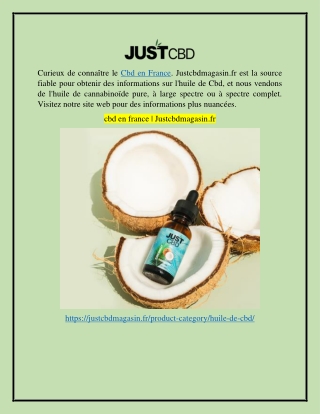 cbd en france Justcbdmagasin.fr