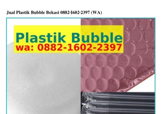 Jual Plastik Bubble Bekasi