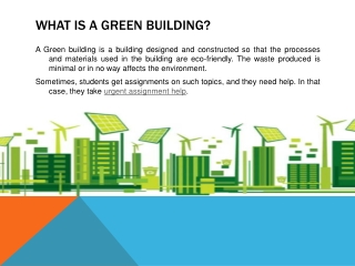 What is a Green Building